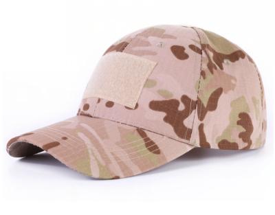 China Army COMMON Camouflage Military Baseball Caps With Nylon Patch Custom Made for sale