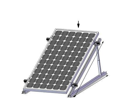 China Easy and secure to Install Solar roof adjustable10~60 degree triangle solar mounting rack factory price with high quality for sale