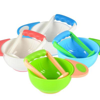 China Baby Bowl Baby Grinding Grinding Bowl for Making Homemade Baby Food New Baby Bowl for sale