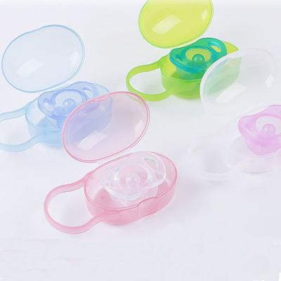 China Collect Nipples Food Grade PP Soother Box Nipple Storage Box Baby Pacifier Case for sale