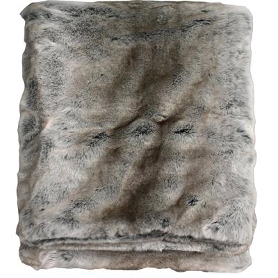 China Machine Washable Super Soft Anti-pilling Chinchilla Thick Warm Chinchilla Fur Blanket for sale