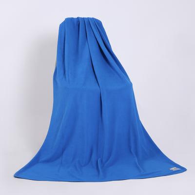 China 2018 best quality good service airplanes baby modacrylic cheap soft thin blue disposable airline hooded blanket for sale