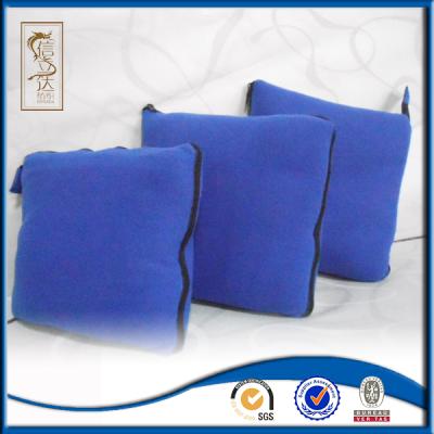 China Popular Malaysia Style Fire Retardant Fleece Throw Portable Anti Pilling Eco Friendly Travel Blanket Pillow 2 in 1 for sale