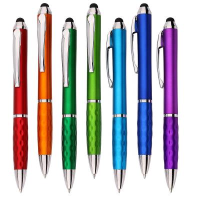 China 2021 Hot Selling Promotional Pen Metallic Colorful Painted Body With Soft Stylus Pen Set With Logo Promotional for sale