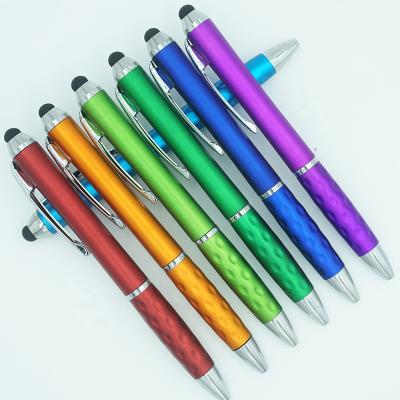 China Promotional barrel and soft stylus Tonglu Logo Advertising Pen Gift from Pen Wholesale Metallic Colored Painted for sale