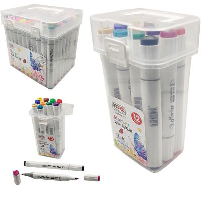 China Dual Head Marker Pen Eternal Practical Color Marker Pen Teaching+Office+Home School Factory Set for sale