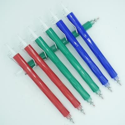 China Promotional Solid Colored Barrel Promotional Pen with Tip Design Metal Clip and Gel Translucent Dip Pen for sale