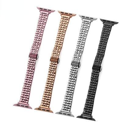 China Fashion Stainless Steel Apple Watch Strap Apple Watch Band Luxury Stainless Steel for sale