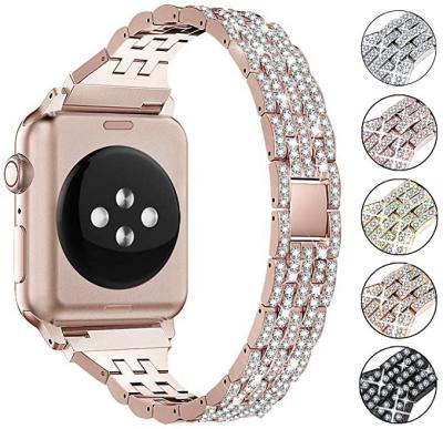 China Flexible For Apple Watch Band Bling Stainless Steel Apple Watch Band Custom Apple Watch Band for sale