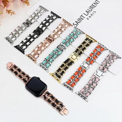 China Hot Sale W26 Flexible Wish Watch Bands Women Girl Lady Apple Watch Strap Smart Smart Watchbands Stainless Steel for sale