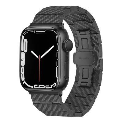 China Fanshion 6 carbon fiber apple watch band smartwatch iwatch strap se 7 for sale