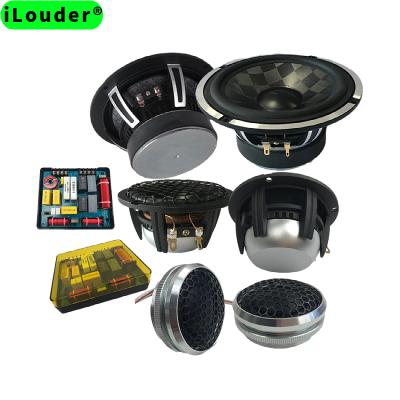 China Crossover Aluminum 3 Way Whole Set 6.5 Inch Car Speaker Component For Car for sale