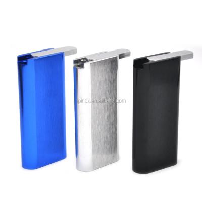 China Aluminum Cigarette Storage Container Cigarette Holder Dugout Cigarette Pipe Eliminate Open Lid for sale