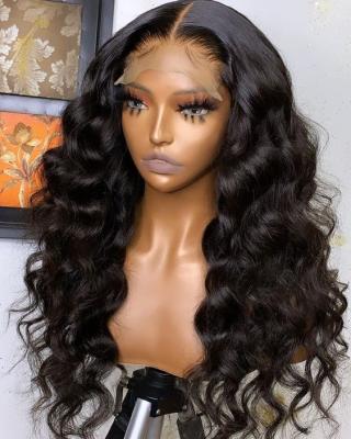 China 100% hd body wave hair 13x6 lace wigs hair glueless wigs for black women curly hair wigs for sale