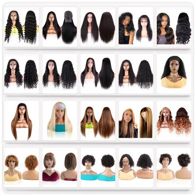 China Hot Selling 100% Virgin Indian Straight Human Hair Silky Straight Full Lace Wig For Color Woman Hair Lace Front Wigs for sale