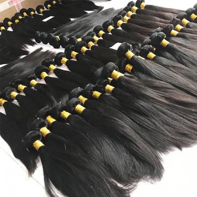 China Wholesale Seller 10A 12A Brazilian Hair Silky Straight Wave Hair Bundles Straight Hair Bundles Double Drawn Raw Unprocessed Cuticle Aligned Hair for sale