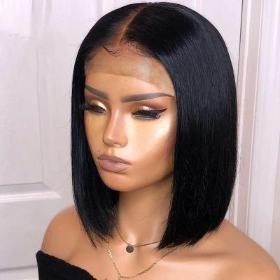 China Wholesale HD Transaprent Silky Straight Full Lace Hair Bob Wigs,Brazilian Short Bob Wigs Human Hair Lace Front Wigs,Short Wigs Hair for sale