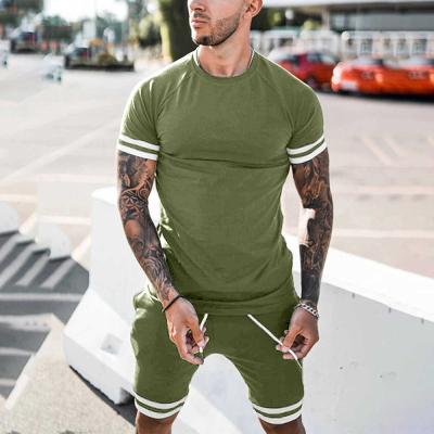 China Summer Men's Clothing Men's Others Designer Short Sleeves Two Piece Tracksuits Running Sports Sets for sale