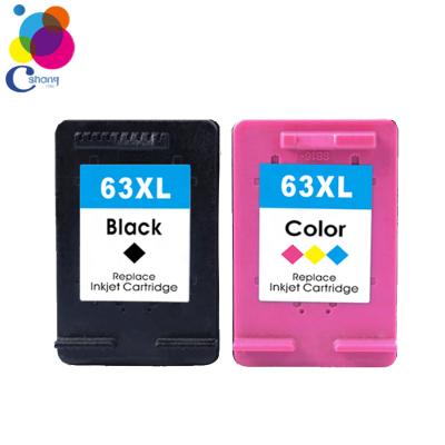 China 2020 COMPATIBLE Remanufactured Compatible Ink Cartridge For HP 63xl Color Black For Deskjet 2130 3630 4520 1111 4650 5740 Printer for sale