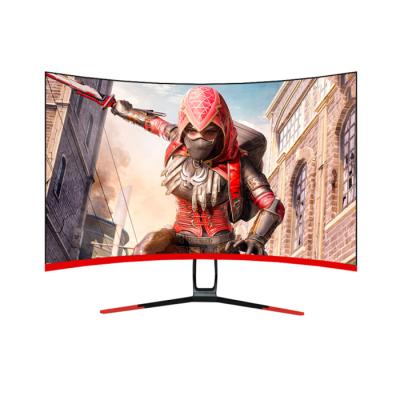 China Cafe Internet Curved Screen Desktop DP 1920 1080 23.8 Inch 144 Hz Computer Monitor for sale