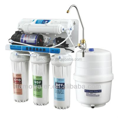 China Residential RO-50G-A1 Undersink 5 Stage Reverse Osmosis System Automatic Beverage Water Flushing Purifier for sale