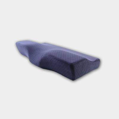 China Memory Velvet Fabric Memory Foam Sleeping Pillow OEM 60 King Size Jiangsu Square ISO Neck Solid Custom Logo Accepted Bed Sleeping 2 Pcs for sale