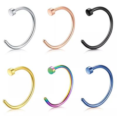 China Cute G23 ASTM F136 Titanium Jewelry Nose Piercing Waterproof Jewelry Fashion Nose Rings Body Jewelry for sale