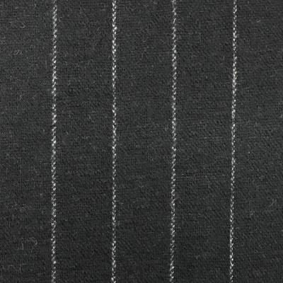 China New Arrival 280GSM Stripe Wool Cotton Knitting Fabrics Black White Nylon Blended Knit Fabric For Suit Coat for sale