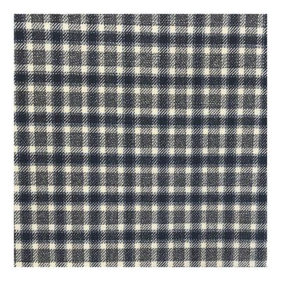 China Worsted Woven Stretch Manufacturer Navy Cream Check Chinese Spandex 2% Wool 46% Spandex Tweed Wool Fabric for Garments for sale