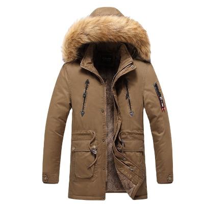 China Coat Bomber Jacket Men Multi-pocket Winter Classic Machining Hooded Coats Shear Thick Mens Bubbel Jacket Tactical Coat for sale