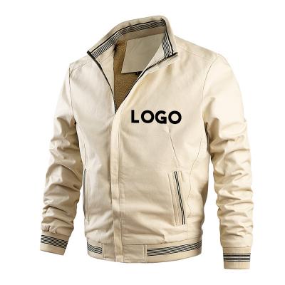 China Breathable Promotional Custom Varsity Bomber Letter Printed Fleece Jacket Adult Men for sale