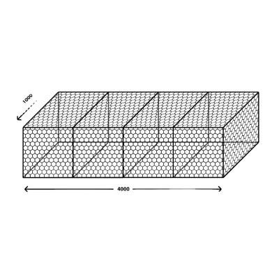 China Argentina Preventing 2*1*1m Gabion Mesh Box Basket Wire For Sale Philippines For River Training for sale