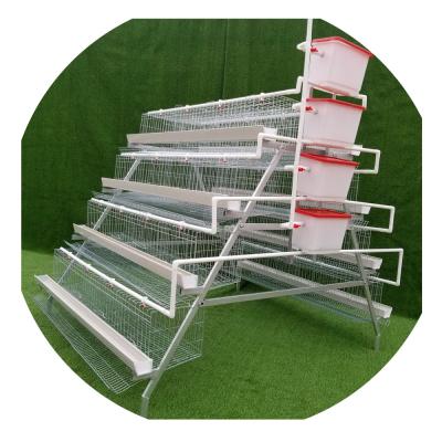 China Hot Galvanized 4 Tiers 128 Birds Automatic Battery Layer Farms Poultry Chicken Cage For Sale for sale