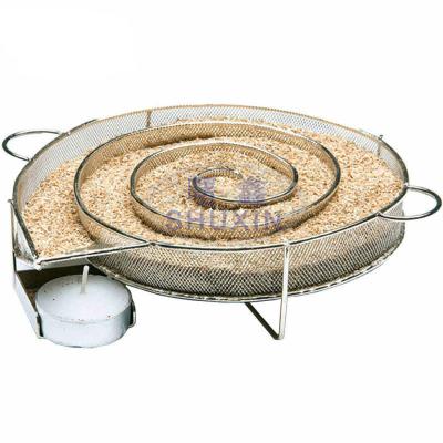 China Easily Cleaned Around Outdoor BBQ Cold Meat Generator Stainless Steel Smoke Wood Chip BBQ Basket Tool for sale