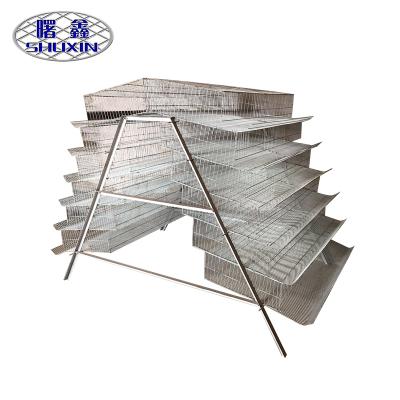 China Easily Install A Type 6 Layers Cultivating Welded Quail Cage Design For Poultry Farming for sale