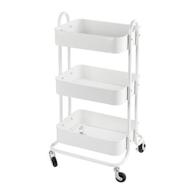 China Wholesale Detachable Bathroom Kitchen Fruit and Vegetable Storage Rack Storage Cart Bathroom Storage Rack Trolley for sale