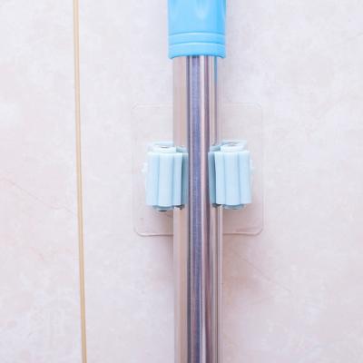 China Durable Magnetic Plastic Broom Holder Clamp Broom Handle Holder for sale