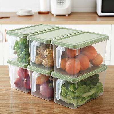 China Microwavable PP Clear Plastic Airtight Crisper Food Storage Container for sale