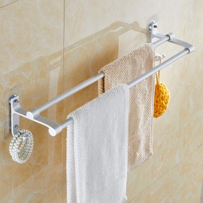 China Bathroom Purposed Aluminum Towel Rack Storage Rack Space Bathroom Towel Shelf for sale