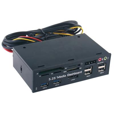 China ABS easy to install multi-function desktop CD-ROM drive panel for sale