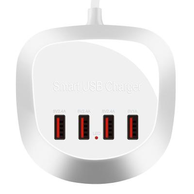 China MP3/MP4 Player 20W 4 Port USB Plug Charger for sale