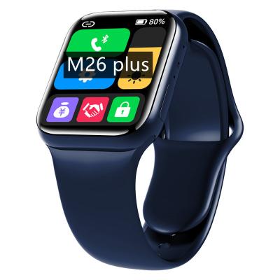 China 2021 Latest M26 Touch Screen Plus Smart Watch Radio Charging 1.77 Inch Reloj Series 6 Smartwatch M26 Fullscreen Smartest for sale