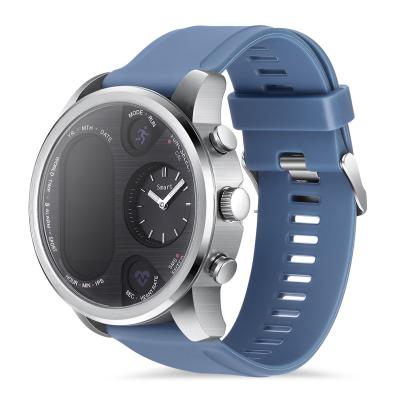 China T3 touch screen touch screen heart rate blood pressure sleep detection wechat phone reminder dual screen quartz business smart watch for sale