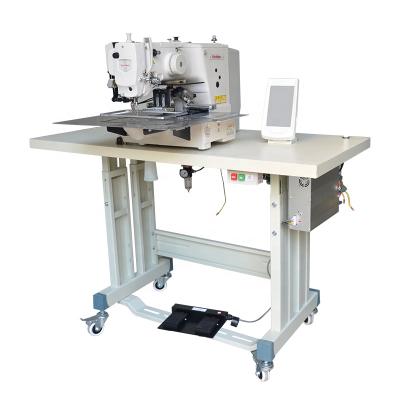 China Best quality 220*100mm single automatic pattern lockstitch needle sewing machine for hat wallet computer industrial pattern sewing machine for sale