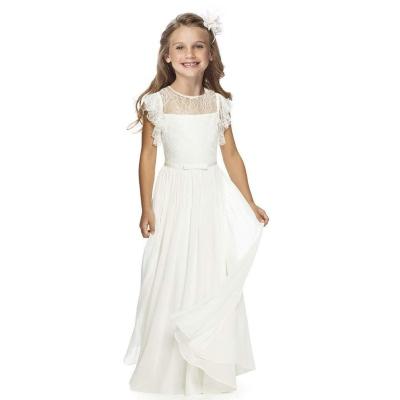 China Exceptional High Quality Anti-wrinkle Quality Kids Birthday Chiffon Flower Girl Eco-friendly Dress for sale