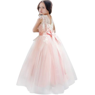 China Regular Manufacturer Professional Snow Girls Good Quality Lace White Princess Dress For Sale for sale