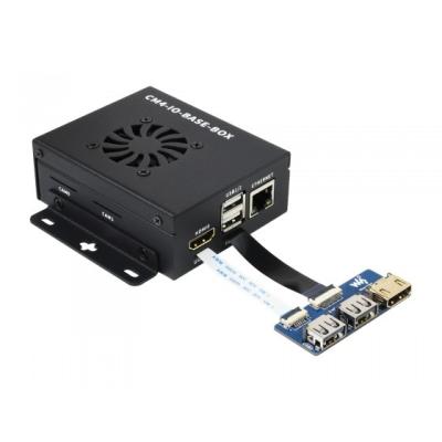 China Waveshare CM4-IO-BASE-BOX-A + USB HDMI adapter, for raspberry pi compute module 4 CM4-IO-BASE-Acce C for sale