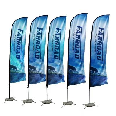 China Healthcare institutes advertising beachflag customized beach banners and flags for sale