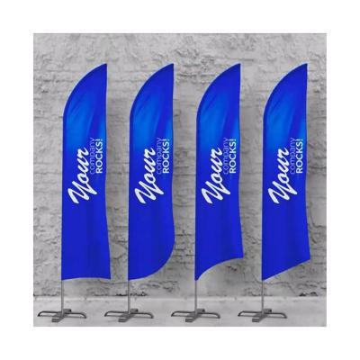 China Outdoor health care institutes advertising beach feather flags teardrop flying banner and promotional tear drop beachflag for sale