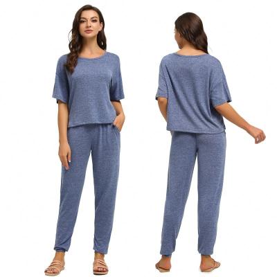 China Wholesale ODM/OEM Conjunto de pijama Para mujer ropa sleep women's breathable nightgowns 2pcs sleepwear causal pajamas homewear sets for sale